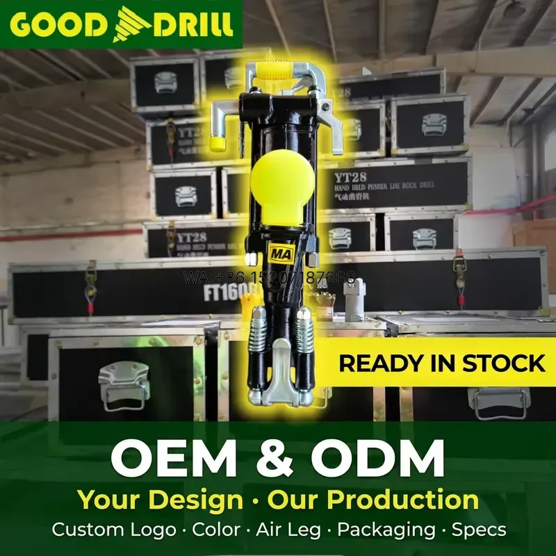 Wmwmnu for YT29A High Efficiency Pneumatic Air Leg Rock Drill for Coal Mine Tunnel Construction Hydropower Station Capital