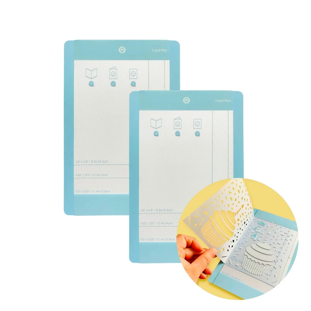 Tapis de carte 4.5x6.25 pouces pour Cricut Joy, tapis de découpe adhésif Durable pour insérer des cartes, utilisé pour fabriquer des cartes de vœux