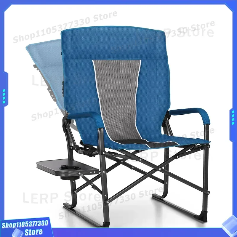 Portable Folding Director Chair Outdoor Camping Fishing Seat with Armrest Lightweight Leisure Picnic Barbecue Self Driving