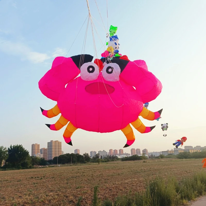 Free shipping soft kites pendant flying show kites crab kites inflatable kites factory kites for adults outdoor toy octopus kite