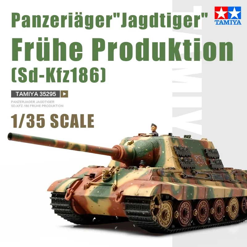 

TAMIYA Assembled Tank Model Kit 35295 Panzerjäger "Jagdtiger" (Sd.Kfz.186) Frühe Produktion 1/35