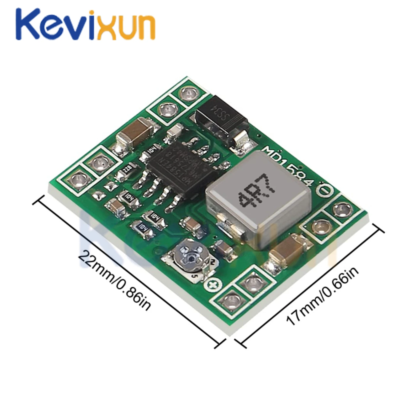 Módulo de fuente de alimentación de tamaño Ultra pequeño, piezas reductor de potencia ajustable, salida descendente de 12V, 9V, 5V, 3V, 5 piezas/10 DC-DC, MP1584EN, 3A