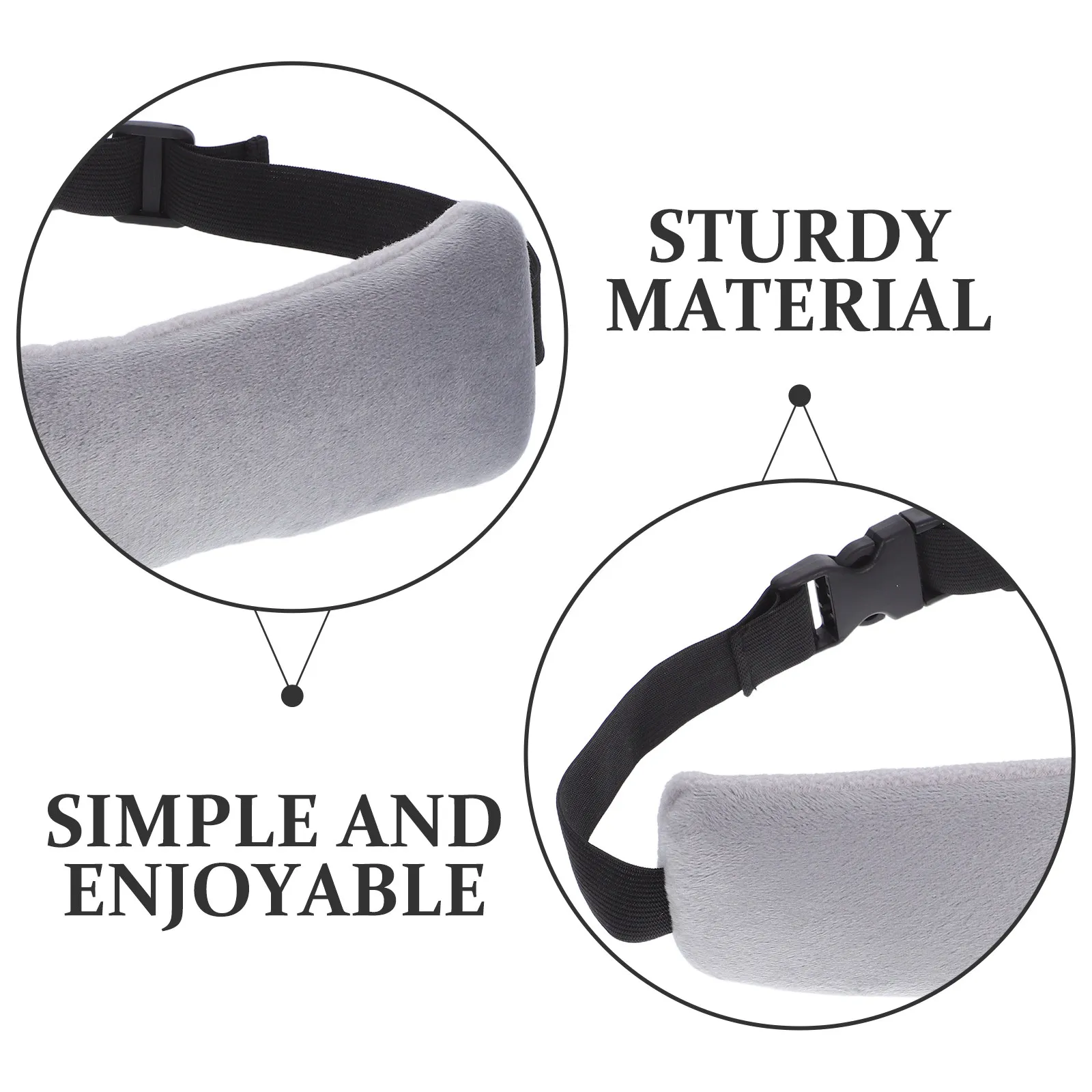2Pcs Travel Head Support Strap Compact Neck Pillow for Airplane Car Train Sleep Ergonomic Headrest Portable Foldable Comfort
