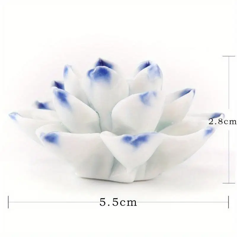 Ceramic Incense Burner Lotus Incense Plate Sandalwood Agarwood Incense Sticks for Meditation Aromatherapy