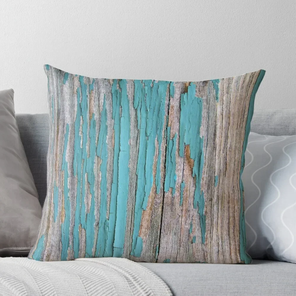 

Shabby rustic weathered wood turquoise Throw Pillow Anime Pillow Cases Pillowcase anime girl Pillow