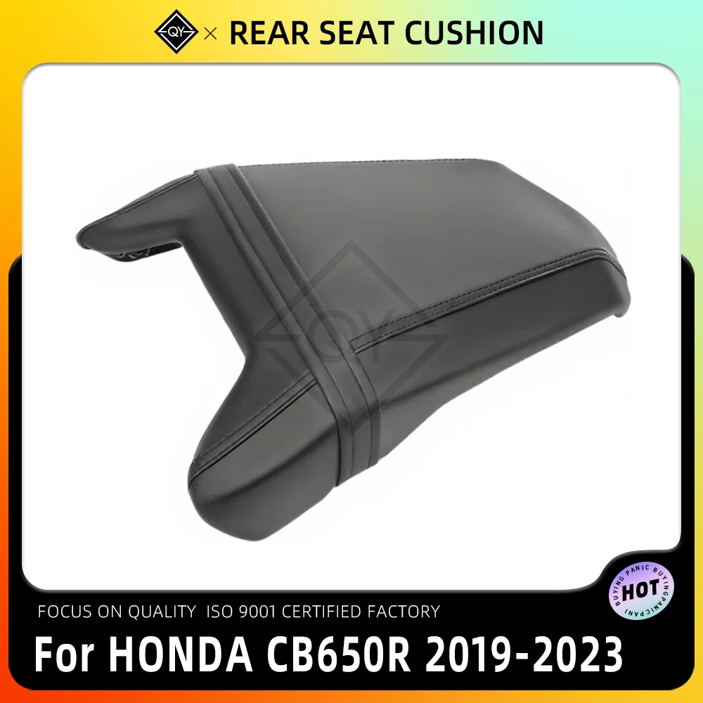 

Motorcycle Black Rear Seat Cushion Pressure Relief Comfortable Passenger Pad For Honda CB650R CB 650 R 2019-2023 2022 2021 2020