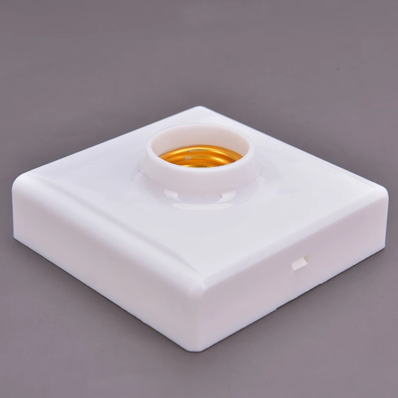 Suporte de lâmpada LED, Tomada de encaixe redondo e quadrado, Plug Switch, Lâmpada pendurada, E27