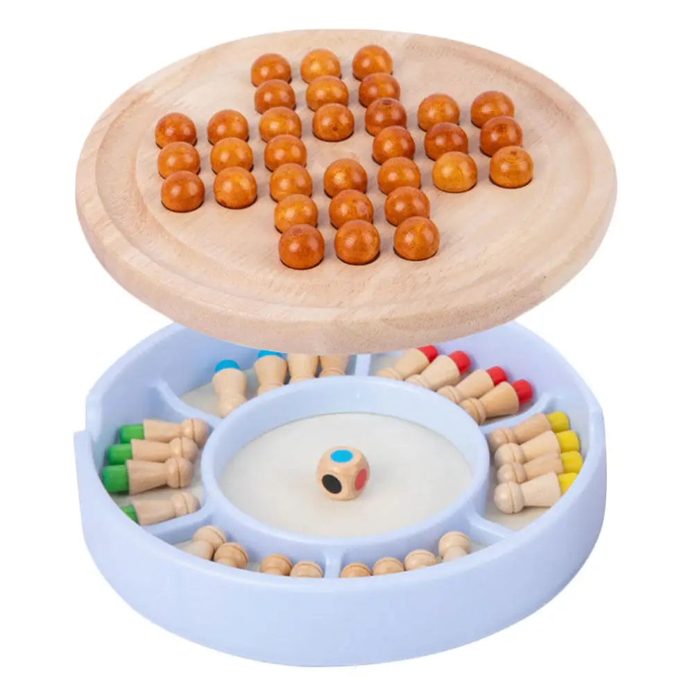

1Set Memory Chess Educational Wooden Game Parent-Child Early Education Board Logic Matching