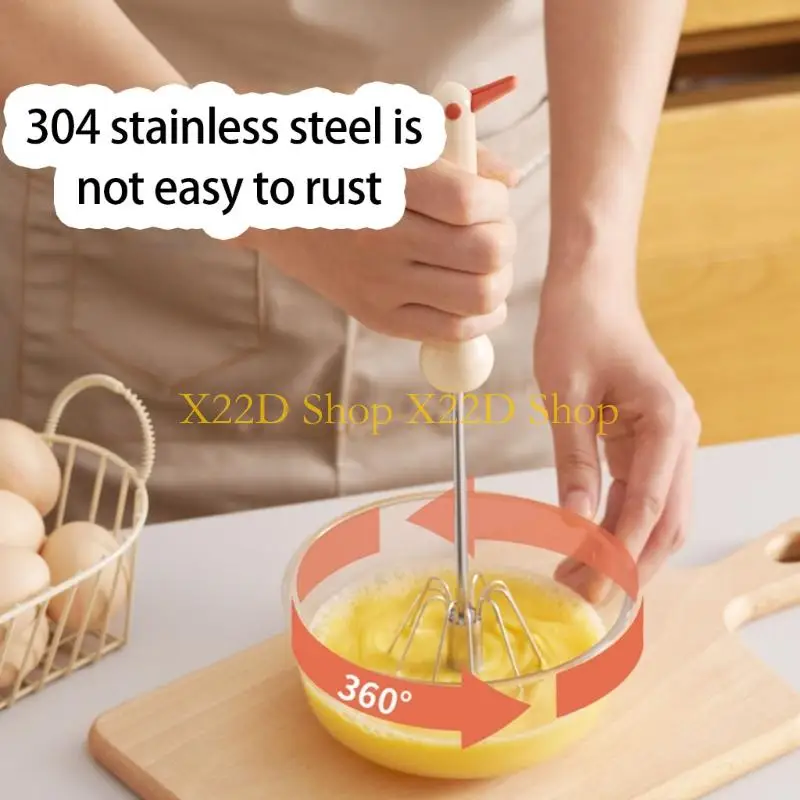 

X22D Nonrust Steel Hand Mixer With Detachable Parts For Effortlessly Whipping Beating And Mixing In Baking