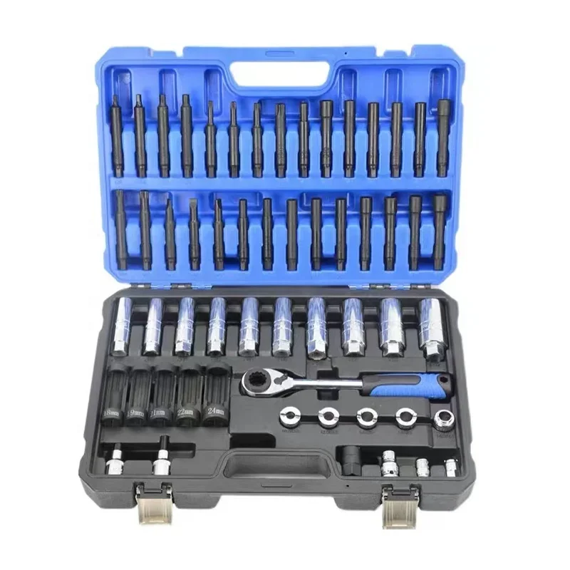 

Shock Absorber Rubber Mount Disassembly Tool 39 43 56 Pcs Shock Absorber Removable Sleeve Strut Nut Removal Tool Sockets Kit