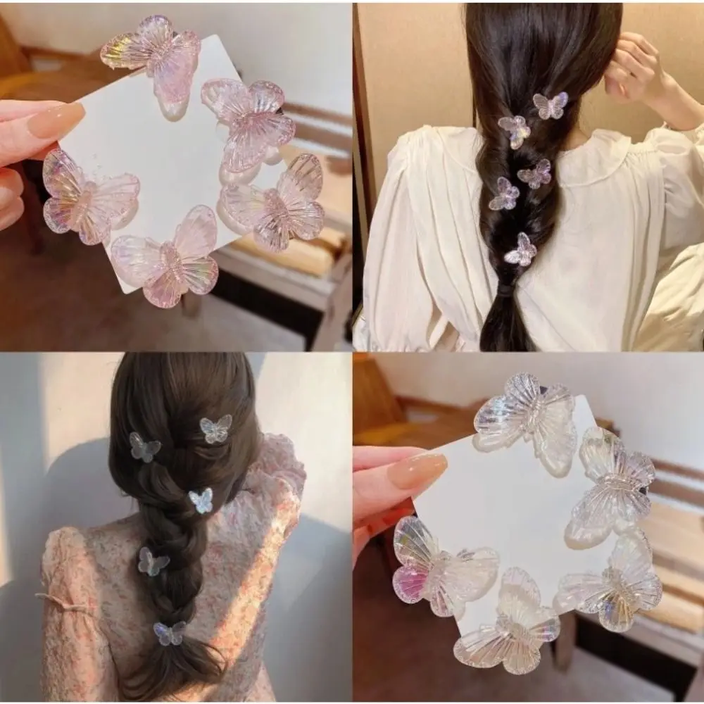 Новая милая заколка для волос в форме бабочки, заколки для челки, мини-заколки для волос в форме русалки, аксессуары для волос, заколка для милой девушки