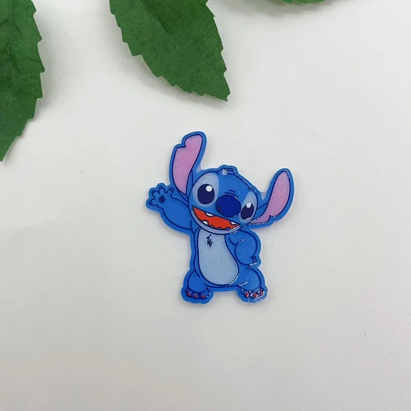 10pcs acrylic animal stitching pendant necklace keychain DIY handmade keychain necklace cute earring accessories