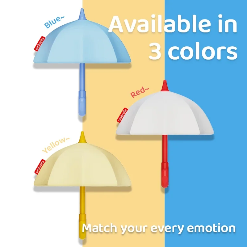 Umbrella silicone soft light Entrance key hanging touch wall lamp Adjustable ambient light Warm light Room Decor Gift ﻿