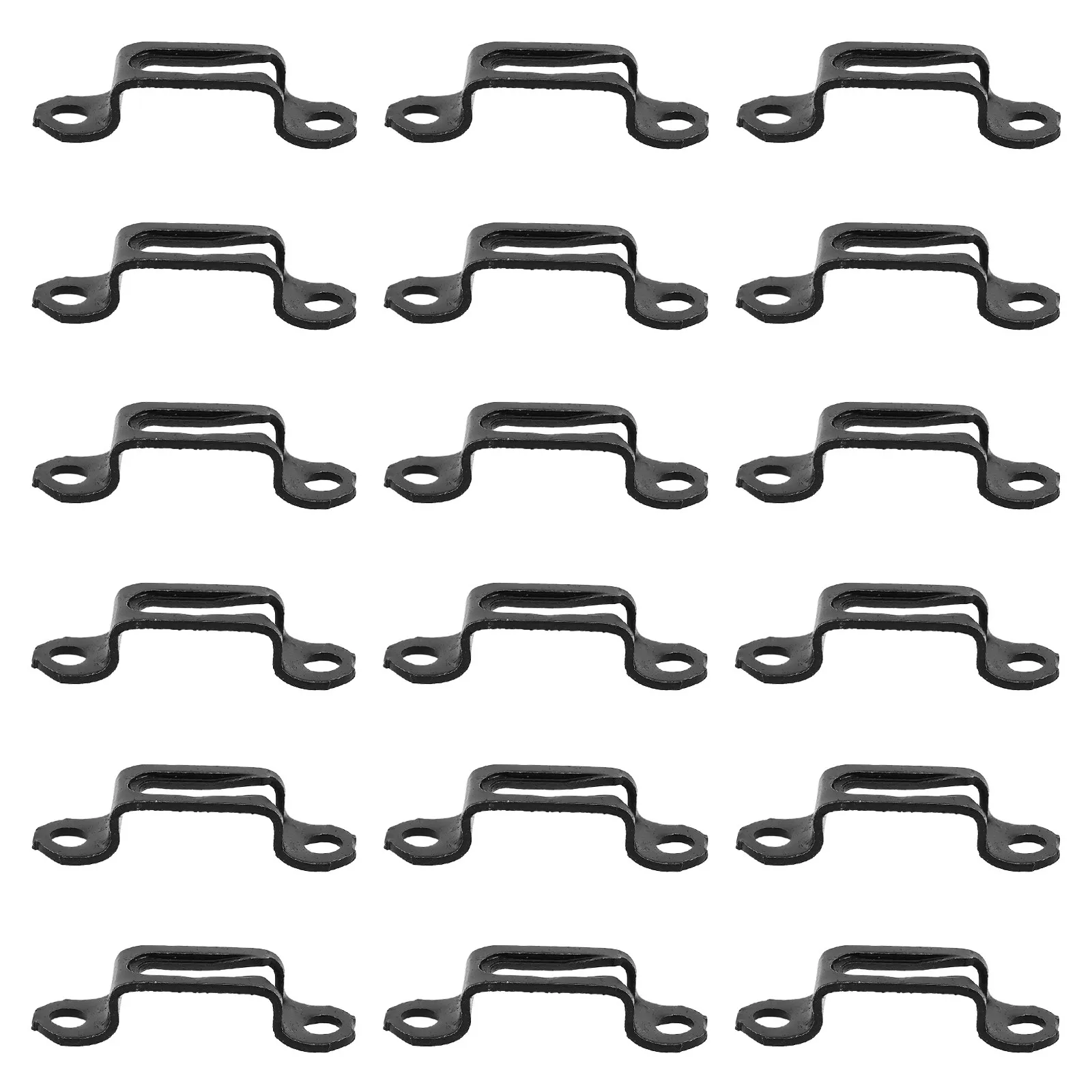 100Pcs Invisible Furniture Fastener Kit Iron Full-Open Conceal Connector for Wardrobe Cabinet Assembly Easy Disassembly Reliable