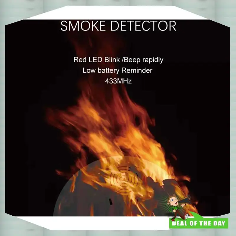 24-Stunden-Lieferung Rauchmelder Rauchmelder für Tuya WIFI GSM Home Security Alarm Systeme