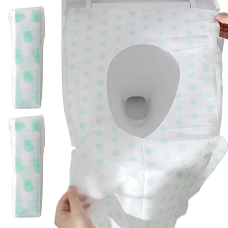 

1 ~ 20 шт. одноразовые сиденья для унитаза, бумажная нетканая ткань с принтом в горошек, портативная, для путешествий на открытом воздухе, в отеле, индивидуальная упаковка TMZ