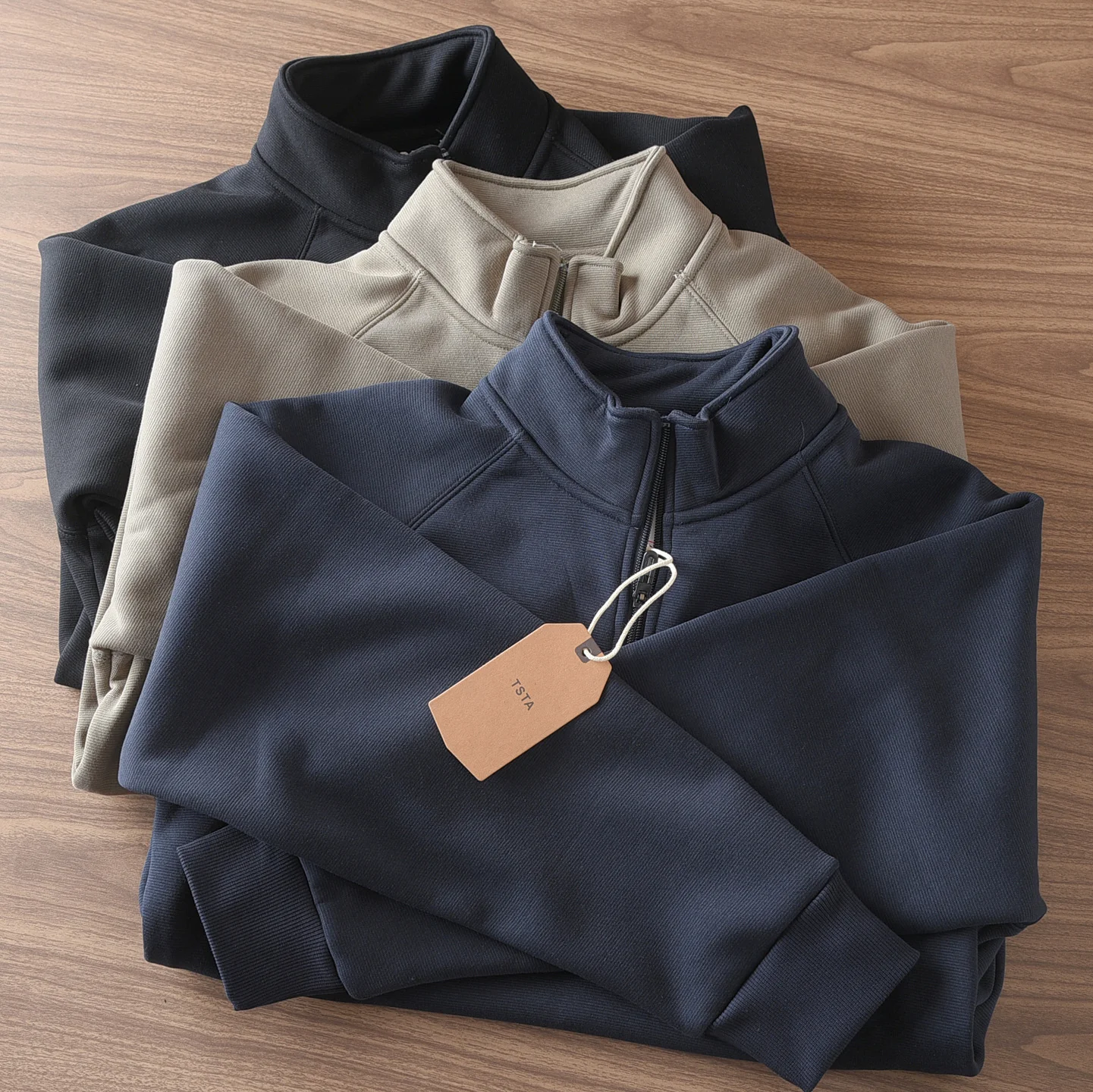 

Men's Fleece Lined Thickened Hoodie Sweatshirt with Half Zipper Stand Collar Warm Casual Top Standard Fit Long Sleeve Cotton ...