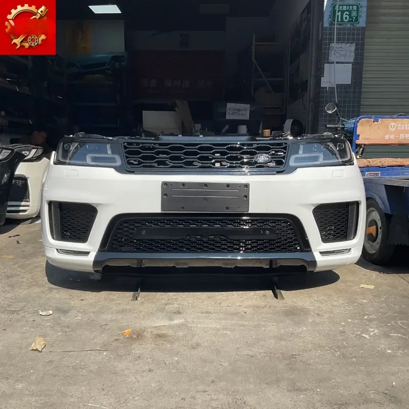 Complete Front Bumper with Radiator and Headlights for Range Rover Sport L494 2018-2022 Auto Body Parts Replacement Kit