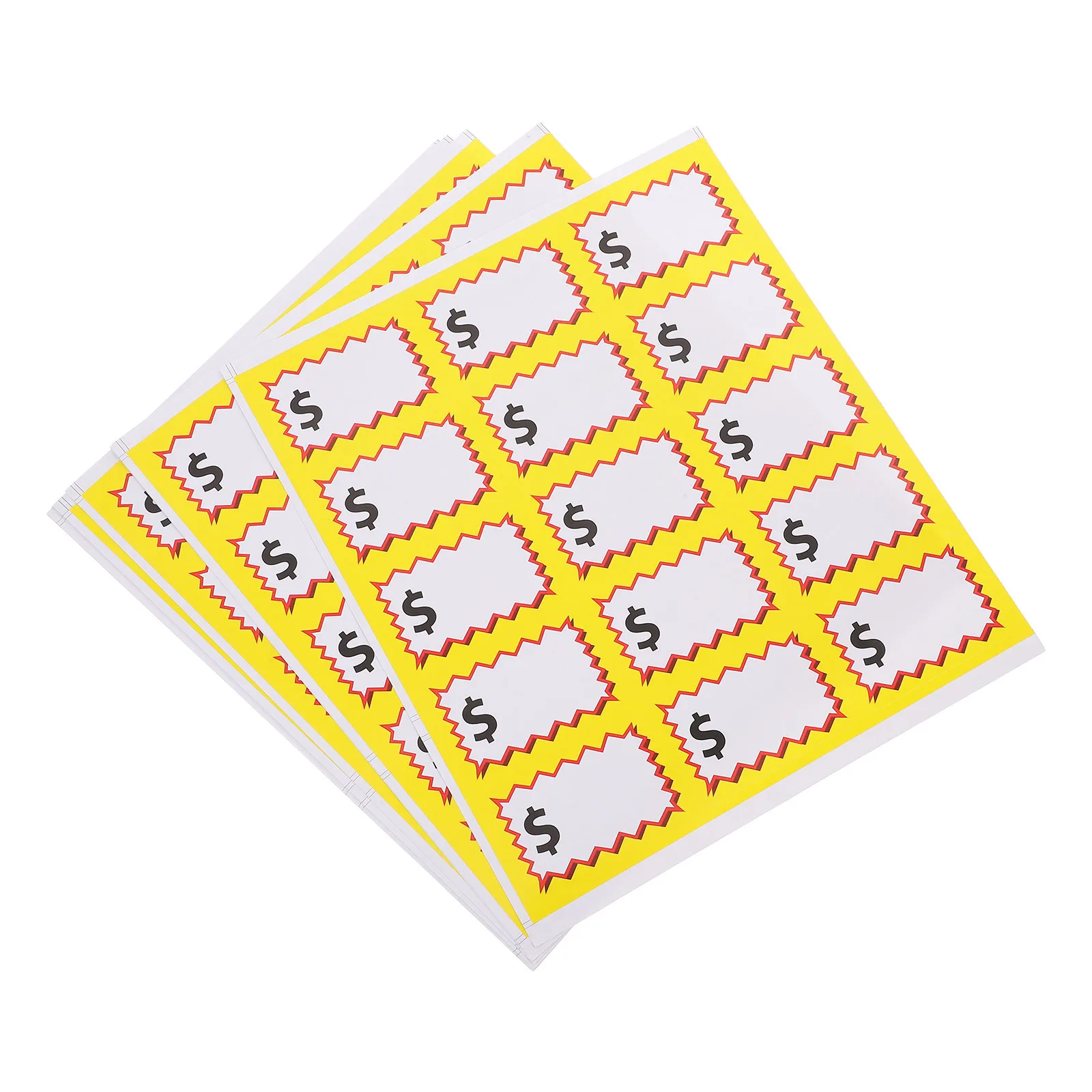 

10 Sheets Price Sticker Self Adhesive Blank Pricing Labels For Garage Yard Sale Stickers Waterproof Pp Synthetic Paper Writable