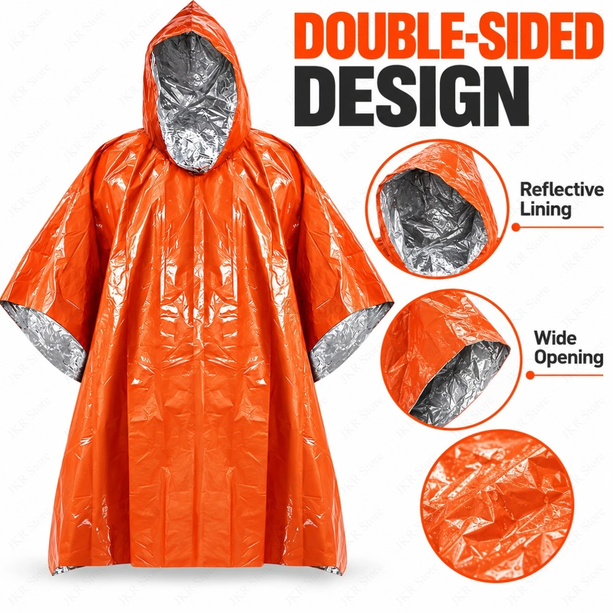 Poncho de Chuva de Emergência, - Emergency Poncho Rain avaliação e preço