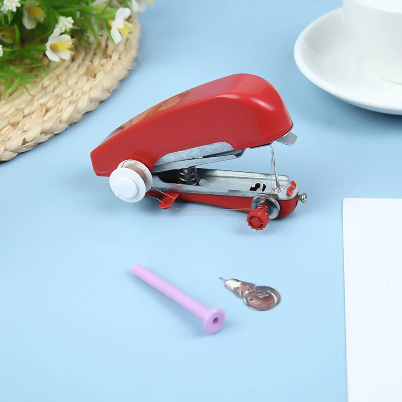 1Pcs Home Multifunctional Pocket Manual Micro Tailor Machine Portable Mini Handheld Sewing Machine Manual Mini Sewing Machine