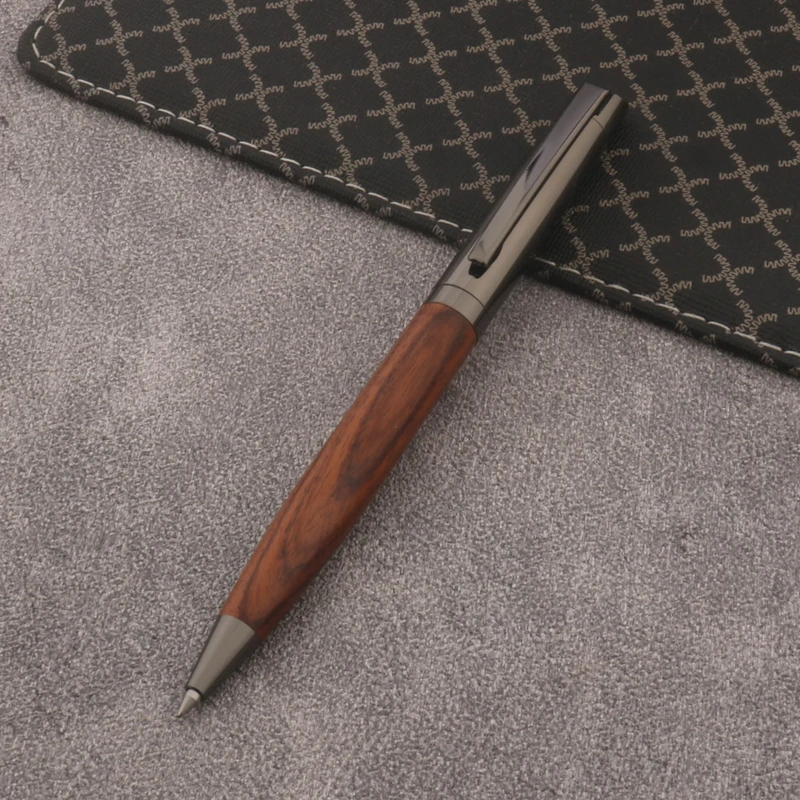 1PC High Quality Pear wood ballpoint pen Signature Stationery Office School Supplies pen