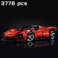 2025New creative SP3 supercar brick model decoration birthday holiday gifts for boys and girls adult technical car gifts