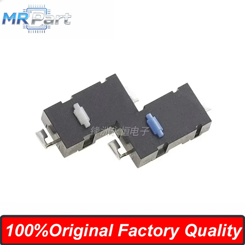 10pieces Original Factory Switch D2LS-11 1.2N Micro Switch White Blue Dot D2LS-21 0.6N SMD-2P For Mouse Anywhere M905 G903 G502