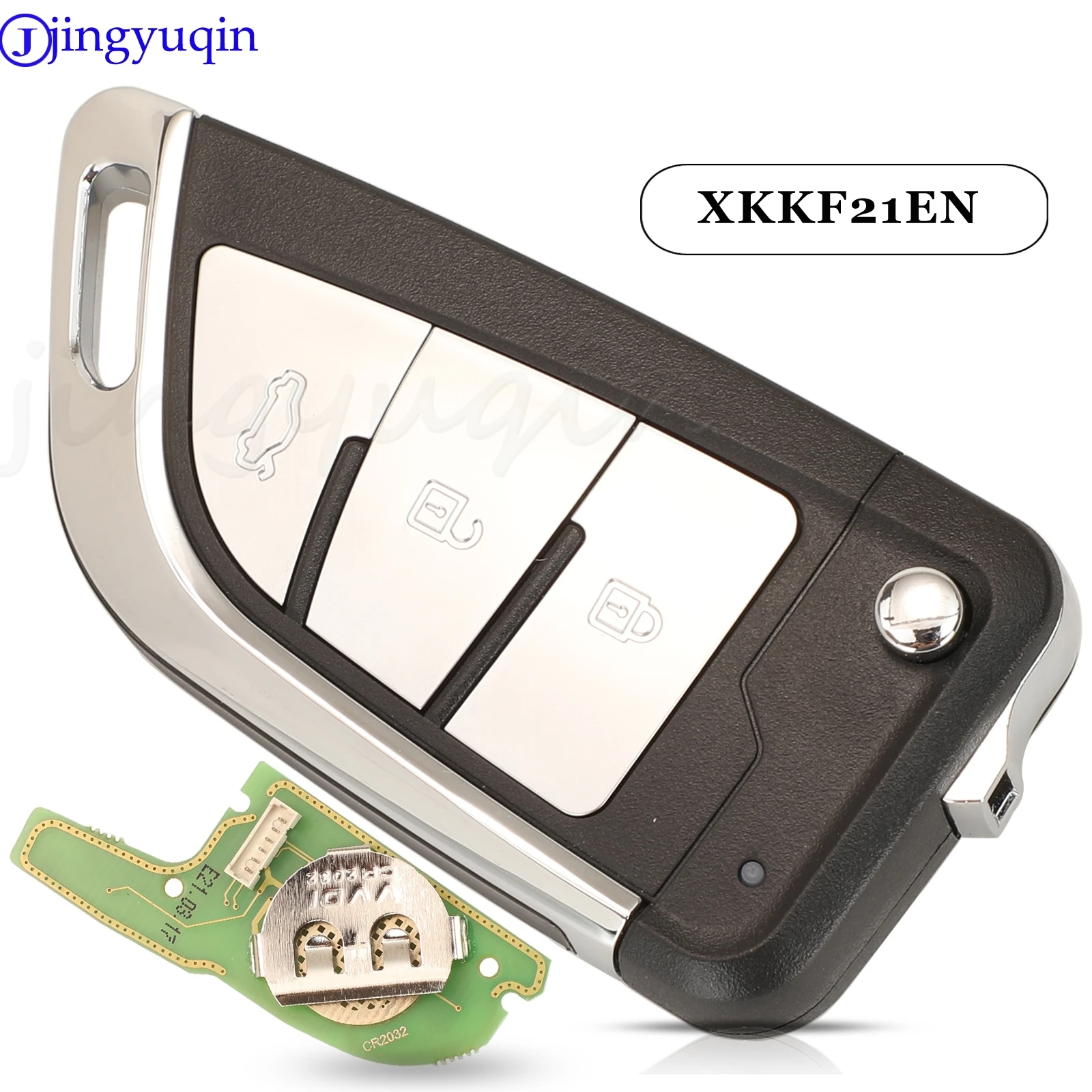 

Jingyuqin XKKF21EN Xhorse Wire Universal Remote Key For VVDI Key Tool VVDI2 KNIFE 2 Style (Flip-3BTN)