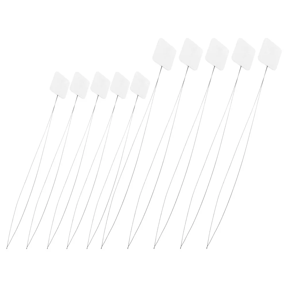 

10 Pcs Punch Needle Threader Steel Wire Tool for Embroidery Cross Stitch Hand Sewing Needlework Helper Portable Threading