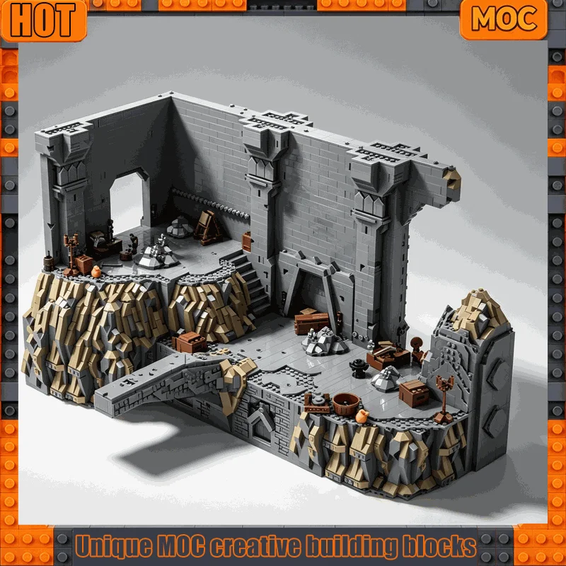 5467 PCS Fantasy Underground Dwarf Kingdom Bridge Diorama Model Building Blocks Custom DIY Assembly Brick Desktop Display Gifts