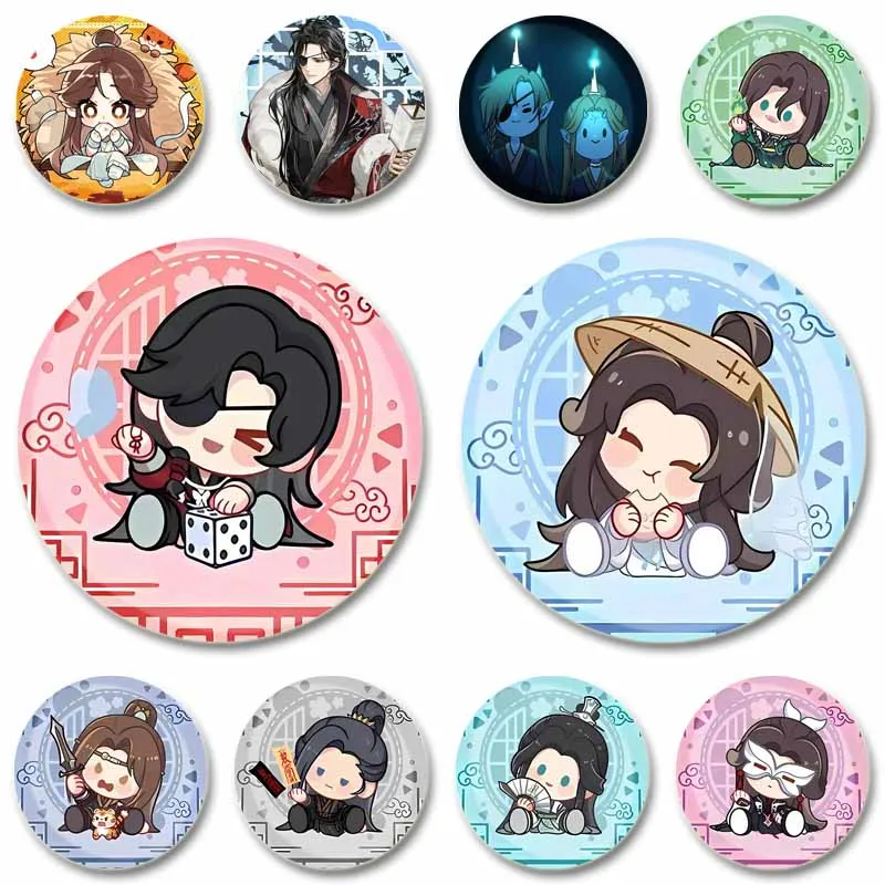 

Cartoon Hua Cheng Xie Lian Brooch Creative Tian Guan Ci Fu Lapel Pin Backpack Clothing Jewelry Badge Accessories Decoration Gift