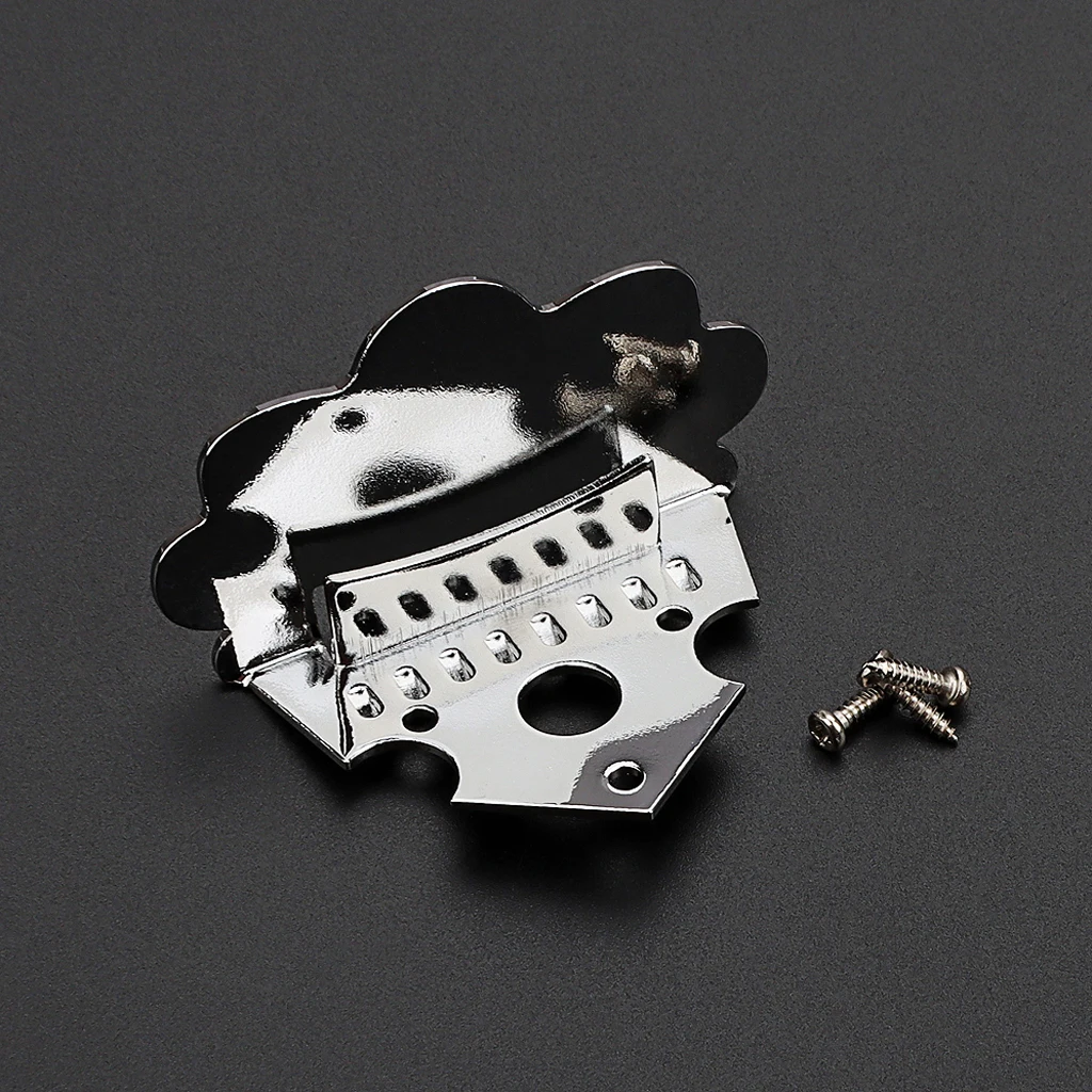 

1 pcs Silver 8 String Mandolin Tailpiece Metal Triangle Tailpiece tringed Instruments Mandolin accessories