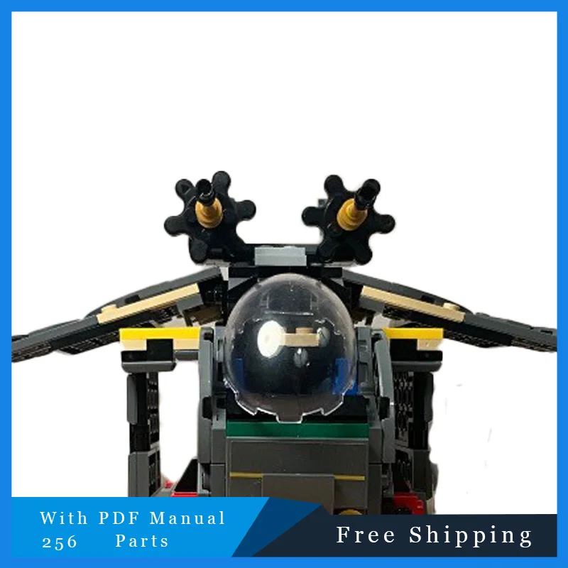 

256 шт. MOC Star Battle Series, черный фантомный истребитель, строительный блок, модель головоломки, детская сборная игрушка «сделай сам», праздничный рождественский подарок