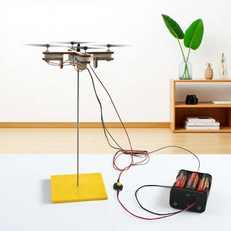 

DIY drone model helicopter science teaching aids toys physics exploration games children learn to assemble puzzle toys