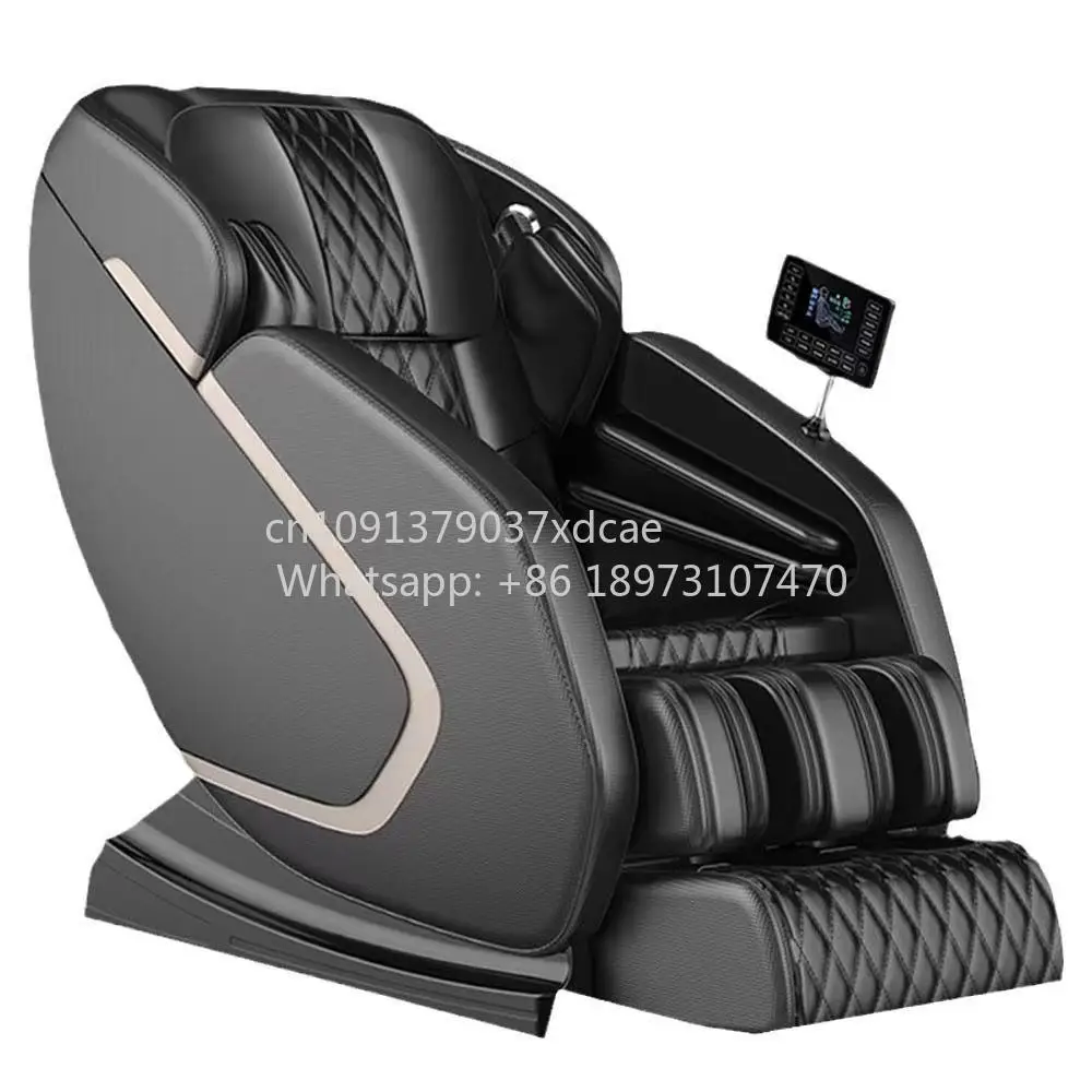 2026 Smart Massage Chair Full Body Zero Gravity Recliner With AI Voice Control PU Leather HIFI Bluetooth And SL Track