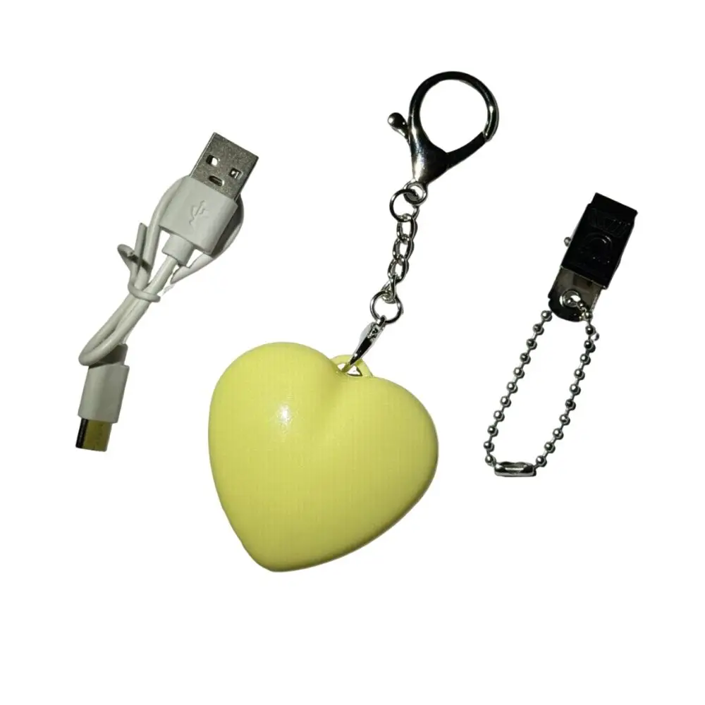 Automatic Motion Activation Heart-Shaped LED Light TypeC Charging Touch Control Wallet Light Portable Mini Keychain Light