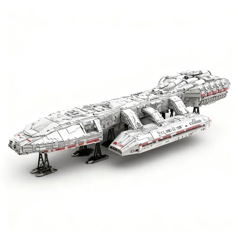 23729PCS MOC Space Battle Battlestar Galactica Model Building Blocks Creative Assembly Display Home Decor Construction Gift Desk