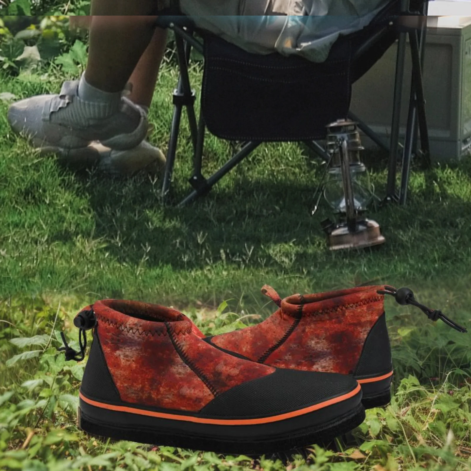 

Felt Sole Fishing Shoes 3MM Neoprene Shoes Fishing In Streams Firm Grip Shoes High-strength Stitching Precision Stitched