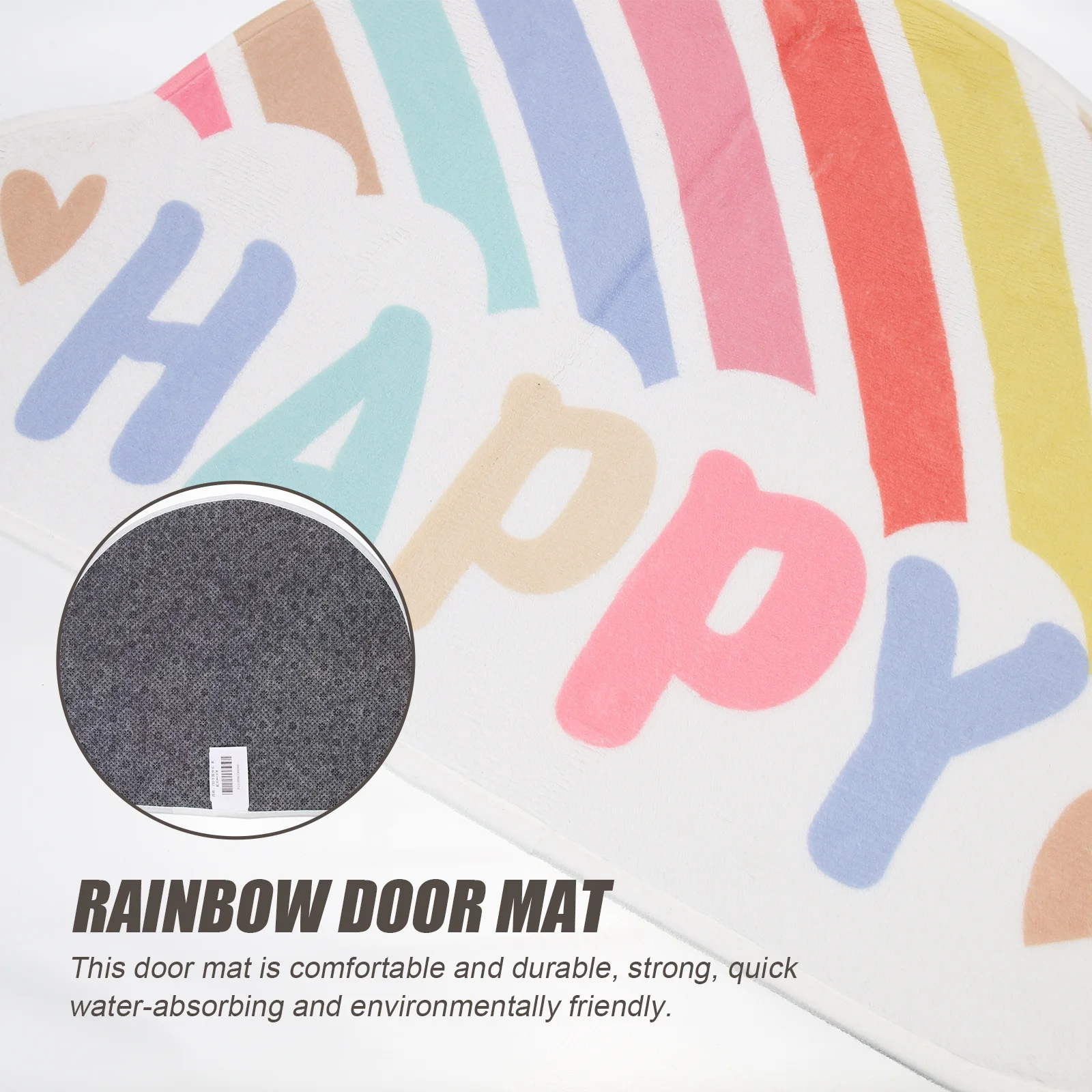 

Anti-Skid Rainbow Door Mat Polyester Non-Slip Indoor Floor Mat Cartoon Bathroom Rug Entrance Doormat Anti Skid Carpet