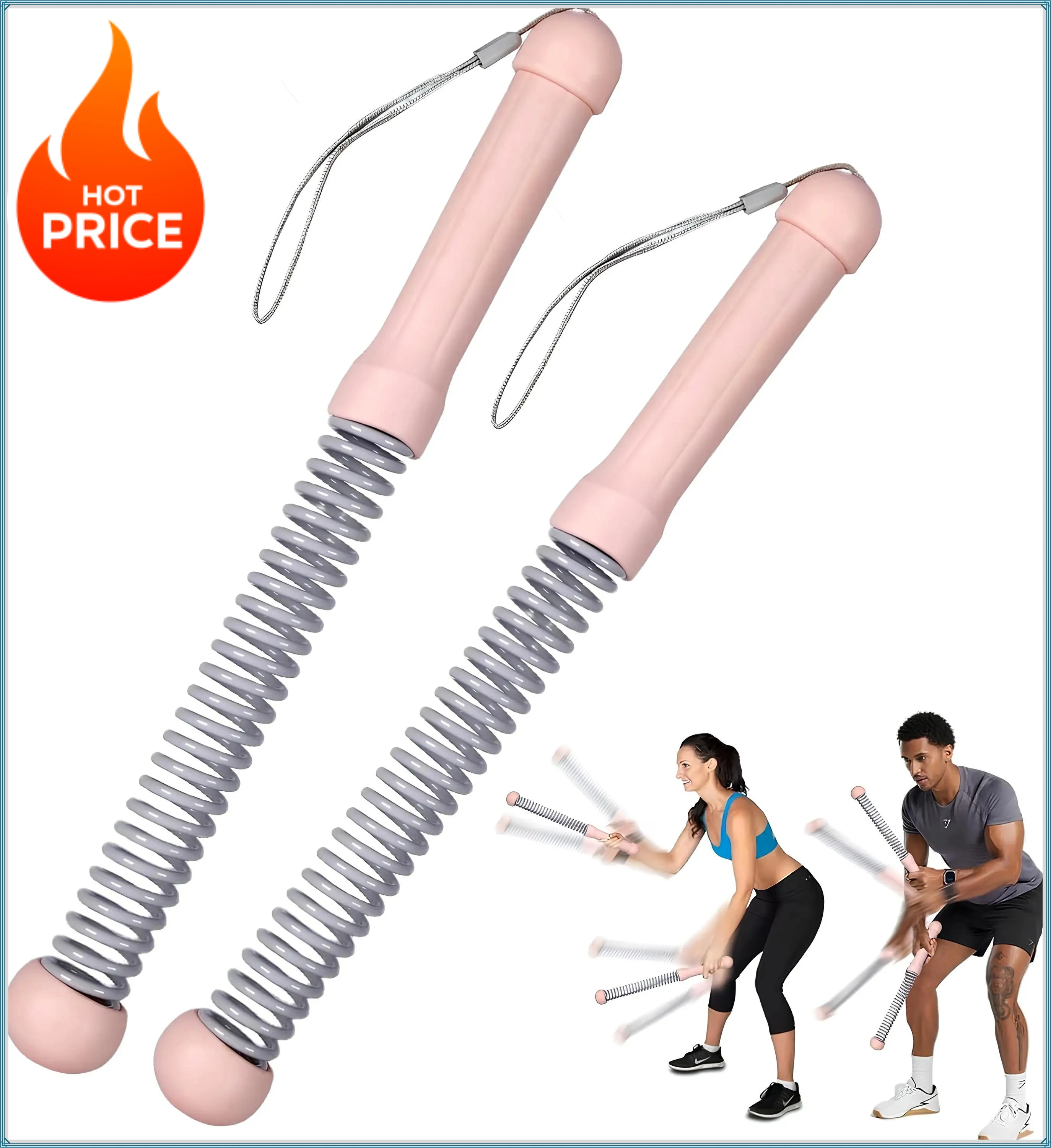 Heavy Duty Cordless Ropeless Jump Rope Weighted Quiet Battle Ropes Home Gym Cardio Workout for Men Women