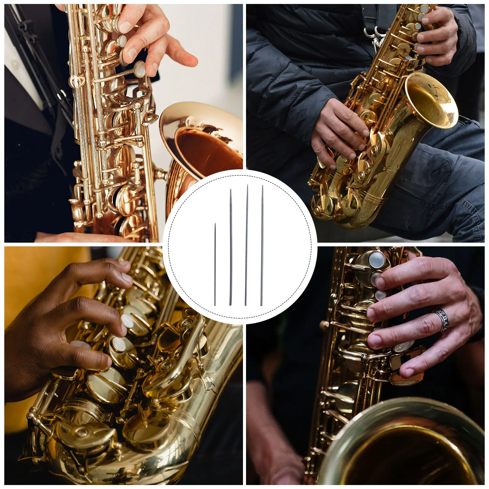 

8 Pcs Musical Instrument Saxophone Spring Metal Key Wind Instruments Repair Tool
