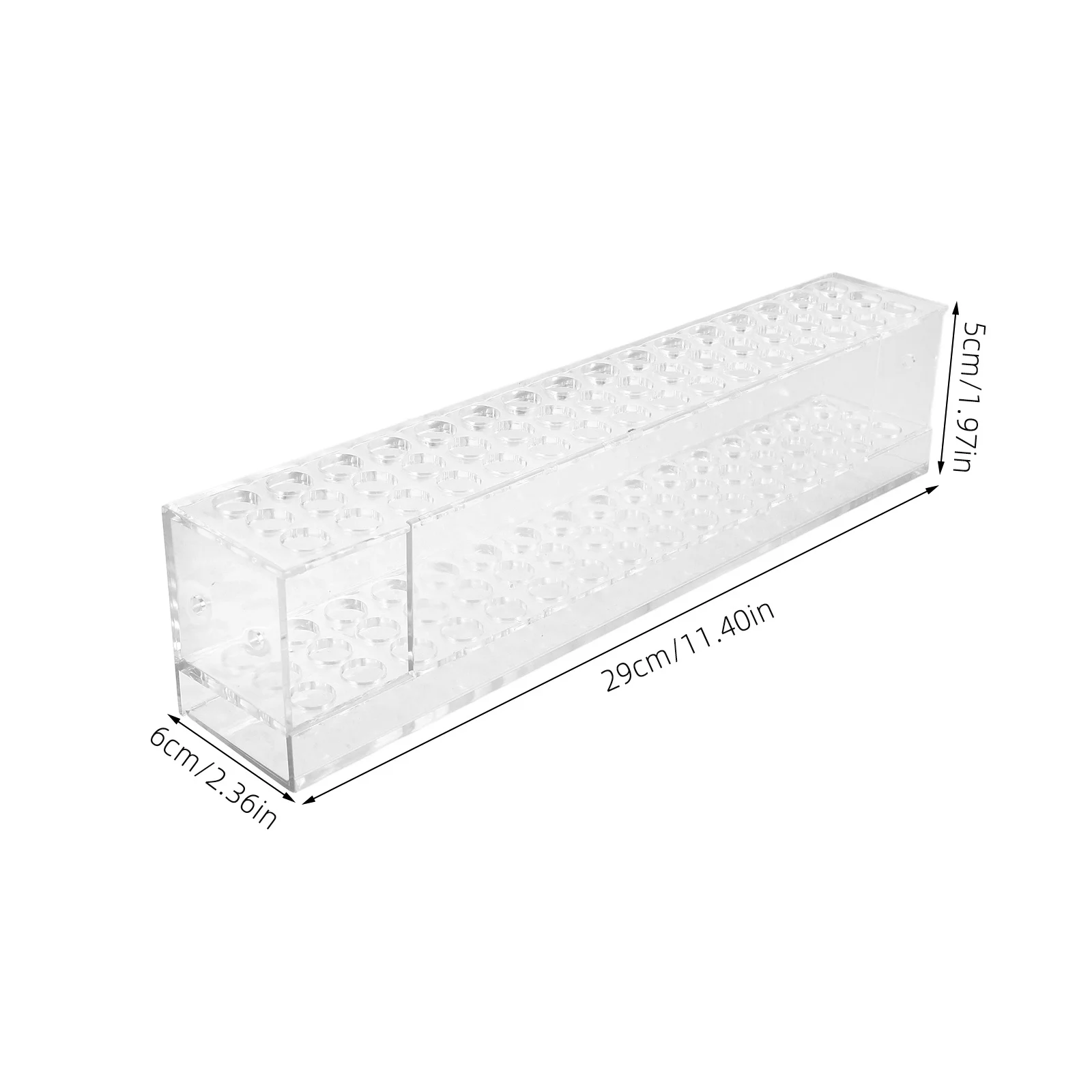 حامل قلم أكريليك عرض موقف حامل فرشاة قلم رصاص متعدد الثقوب المنظم رف تخزين سطح المكتب لعلامات أقلام الكرة