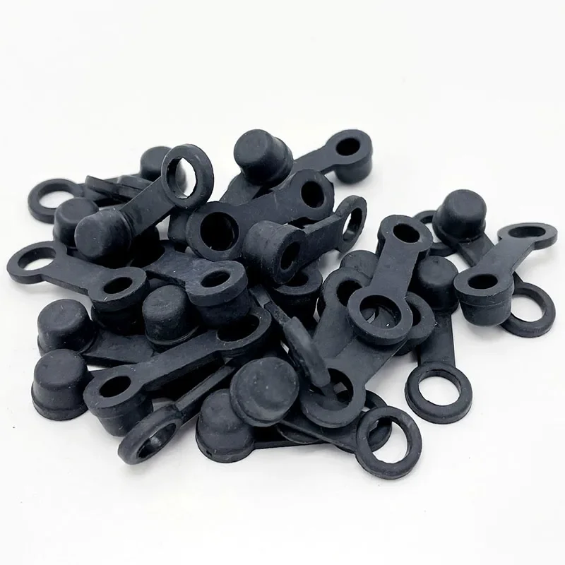 20/40pcs Black Brake Caliper Bleeder Screw Cap Universal Motorcycle Car Exhaust Oil Discharge Screw Cap Pump Rubber Dust Cover