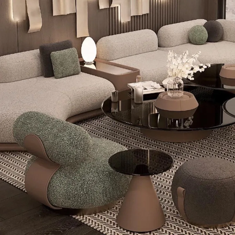 

Современное кожаное кресло-качалка с обивкой из плюшевого велюра, с декоративной стежкой, подходит для роскошных гостиных, спален, квартир, домов.