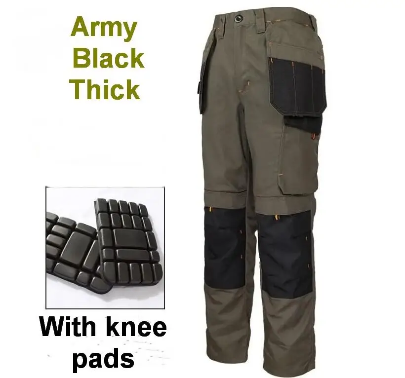 Men Multipurpose Casual Pants, Tactical Outdoor Stretch Pants, Wear-Resistant Pants, Electrician Worker Trousers With Leg Bag