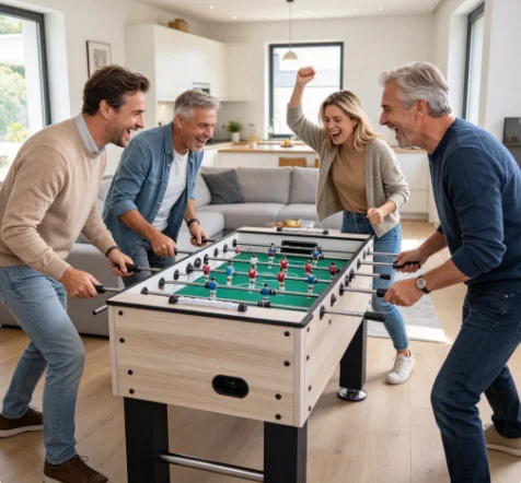 2026 Heavy Duty Customizable Tabletop Foosball Table Home Use Soccer Game for Adults and Kids Competitive Playpromote sales