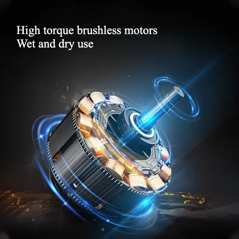 MRD Clippers Professional Full Metal Body High-Torque Digital Brushless Motor Cordless Hair Clipper for Barbers