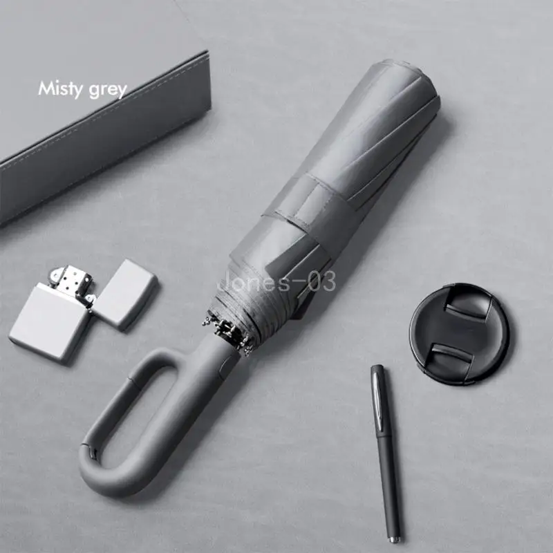 Q6PE Automatic Umbrella Mini Positive/Reverse Gear Umbrella Convenient and Strong for Traveling and Daily