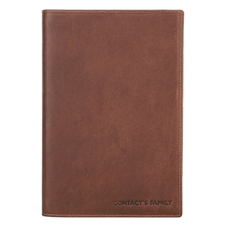 A41Z-Retro Leather Book Cover Sleeve Protector With Pen Holder Business Notepad Notebook Book Case Office School Supplies